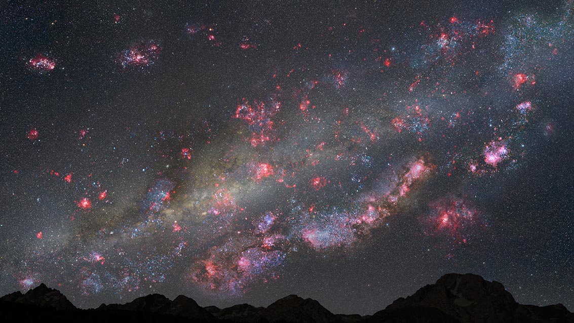 Ночное небо 10 млрд. лет назад