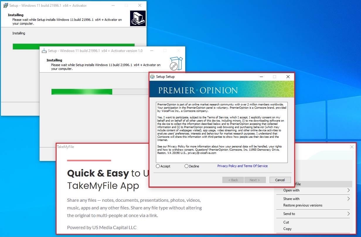 Вирус в образе с Windows 11