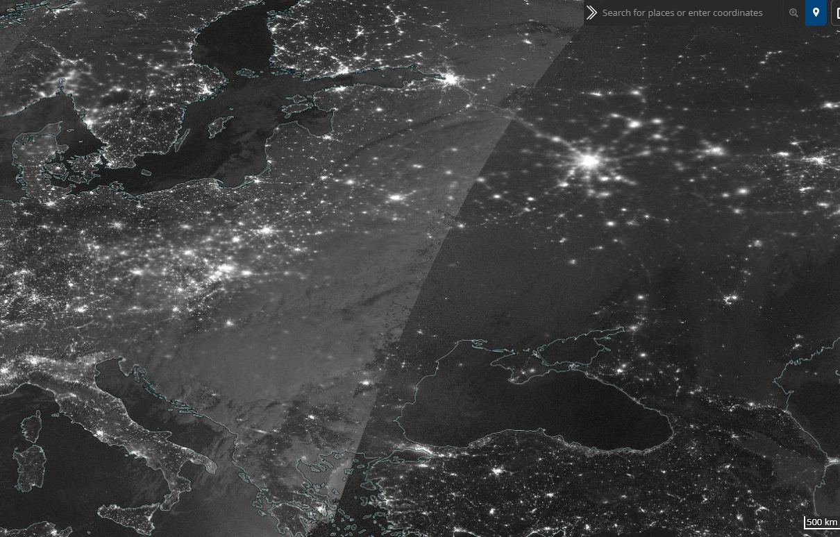 NASA показало знімок знеструмленої України