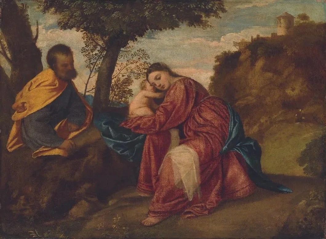 Картина Тіціана "Відпочинок на шляху до Єгипту", 1512 рік