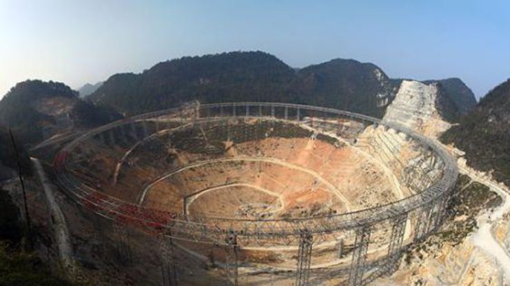 Самый большой в мире радиотелескопа в Китае
