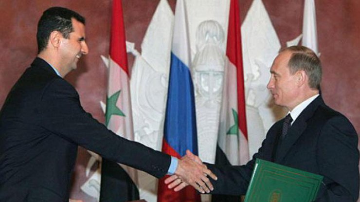 Асад и Путин на встрече. Фото mk-london.co.uk