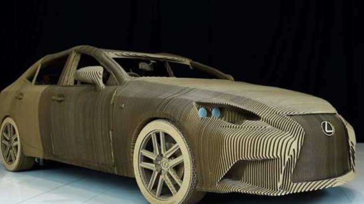 Lexus создала авто из картона