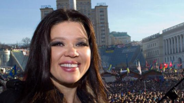 Руслана была активной участницей Евромайдана в Украине. Фото viva.ua
