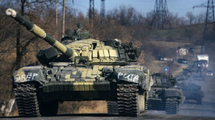 На северных окраинах Новоазовска стоят танки террористов. Фото informnapalm.org