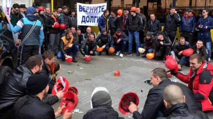 Шахетры заблокировали центр Киева Источник: @adrozd83