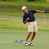 Обама отмечает день рождения на поле для гольфа