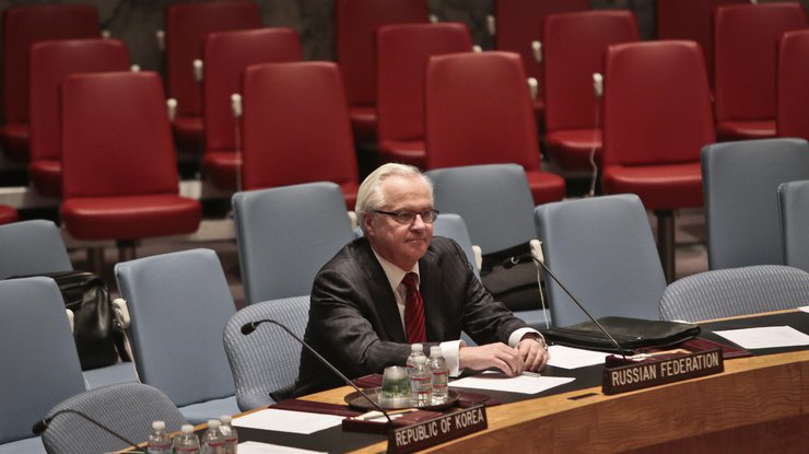 Виталий Чуркин представляет Россию в ООН.