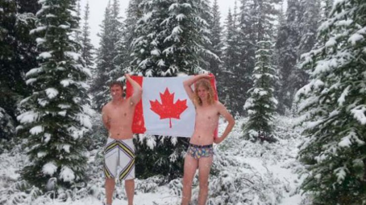 В Канаду резко пришла зима