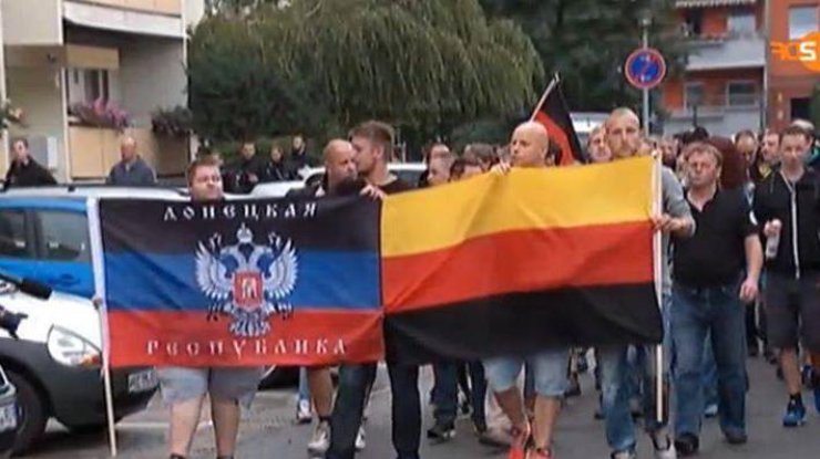 Неонацисты Германии поддерживают боевиков ДНР. Источник: Фейсбук Бориса Райтшустера.