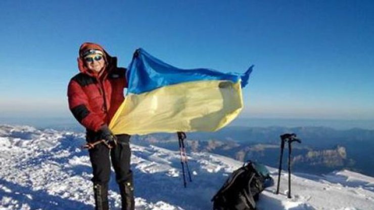 Флаг Украины на вершине Монблан. Фото 4sport.ua