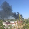 Харьков затягивает дымом от пожара на складе (фото)