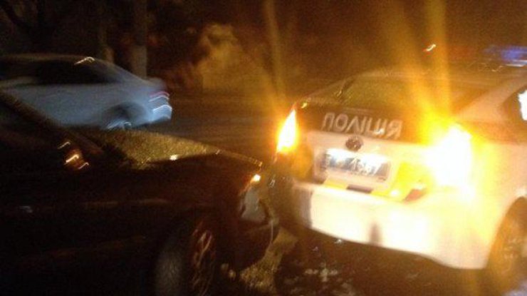 В Одессе случилась авария с полицейским автомобилем