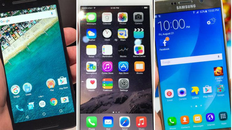 Nexus 6P сравнили с iPhone 6S Plus и Galaxy Note 5