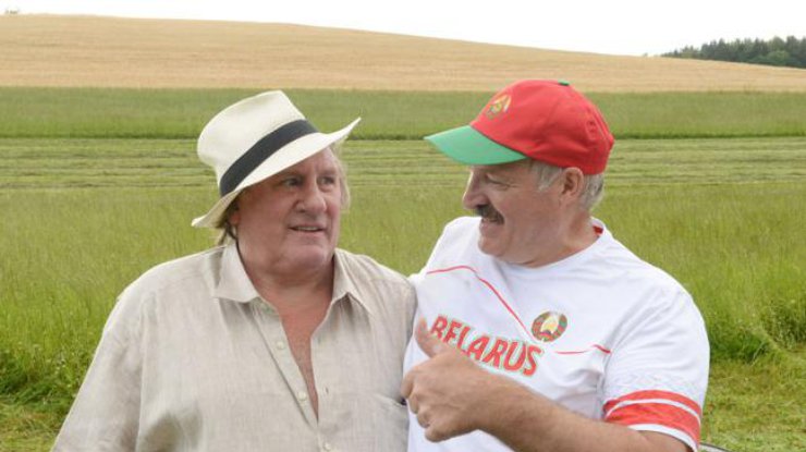 Депардье и Лукашенко в Беларуси. Фото president.gov.by