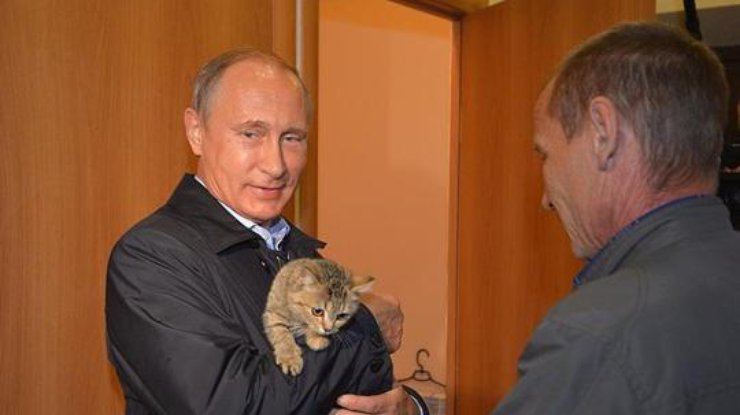 Путин с котом