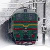 В Укране около 10 поездов задерживаются из-за снегопада