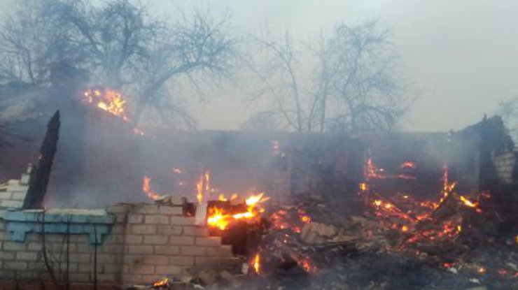 В Житомирской области дотла сгорел жилой дом
