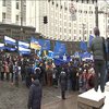 Сегодня в Киеве митинговали члены профсоюзов со всей Украины