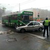 В Харькове три человека пострадали при аварии с троллейбусом (фото)