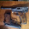 В Одессе выбросили пистолет со свастикой и гранаты (фото)