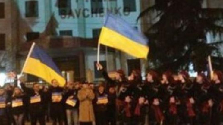 В Грузии станцевали в поддержку Украины