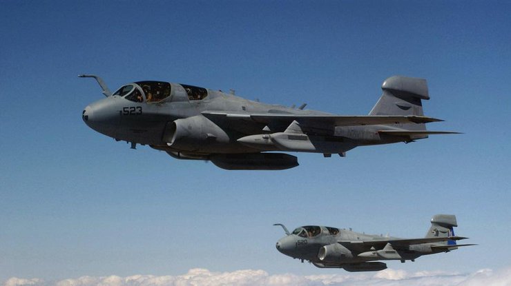 Самолеты EA-6B Prowlers предназначены для ведения радиоэлектронной борьбы и разведки