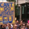 В Лондоне тысячи человек протестовали против результатов Брексита