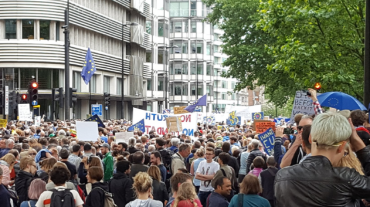 В Лондоне британцы массово вышли на Марш за Европу