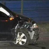 В Киеве пьяный водитель разбил припаркованное авто и вылетел в отбойник (фото)