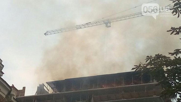 Пожар в центре Днепра локализован 
