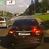 Автоледи разбила Jaguar ради мести маршрутчику (видео) 