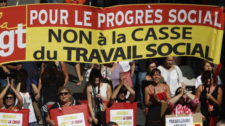 Во Франции массово арестовали протестующих против трудовой реформы 
