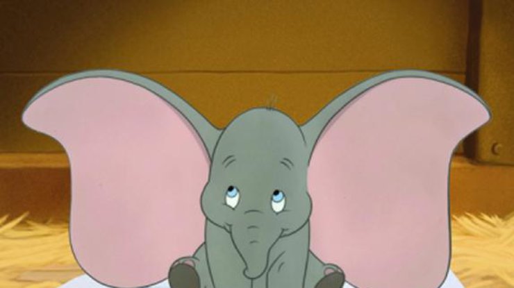 Летающий слоненок Дамбо. Кадр из мультфильма