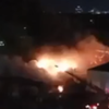В США сгорел автобусный парк (видео)