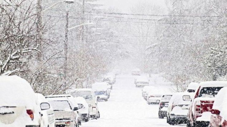 Снег в Украине: без света остались почти 100 сел (фото: news.online.ua)