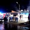Во Львове на рынке вспыхнул пожар (видео)
