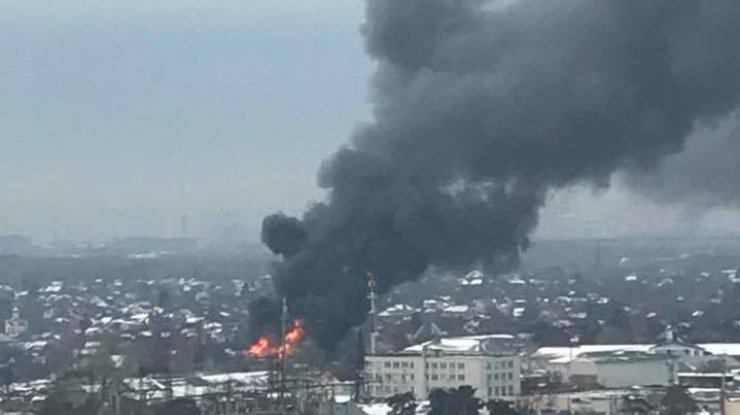 Масштабный пожар в столице 