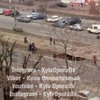 В Киеве под трамвайной колеей обвалилась земля