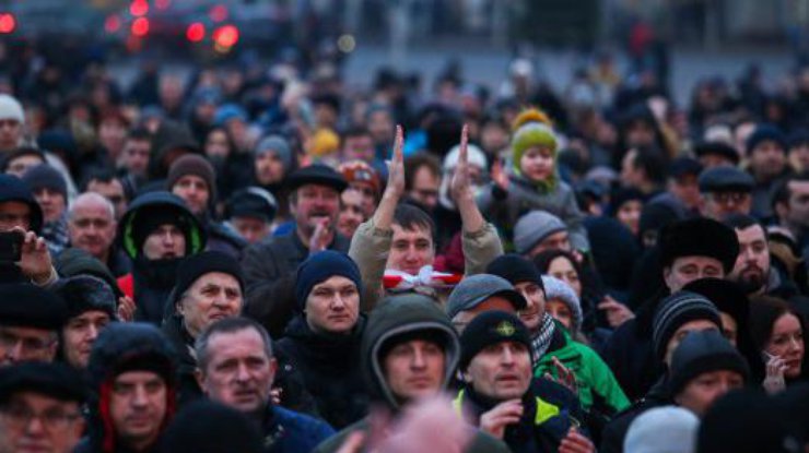 В Минске митингуют против "Налога на тунеядстве"
