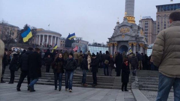 В центре Киева произошла стычка