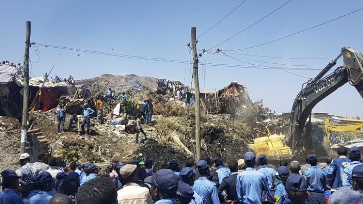 В столице Эфиопии под завалами свалки погибли люди
