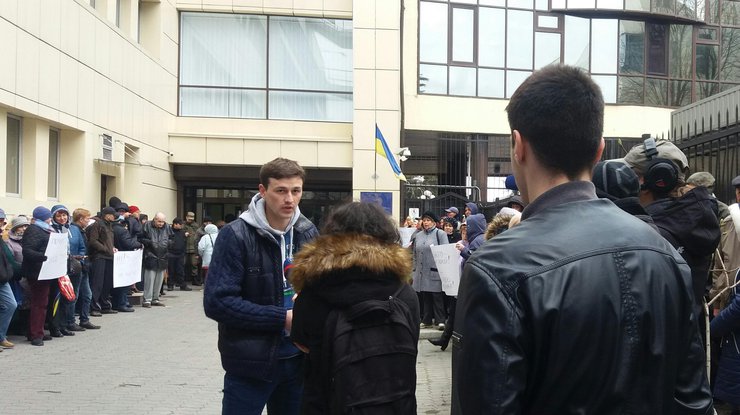 Учасники акції виступали проти непрозорого конкурсу на посаду начальника Київської міської митниці