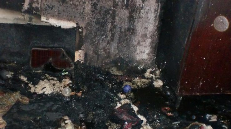 В Киеве произошел пожар в 9-этажном жилом доме