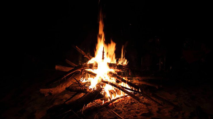 В Житомирской области мужчина уснул у костра и сгорел 