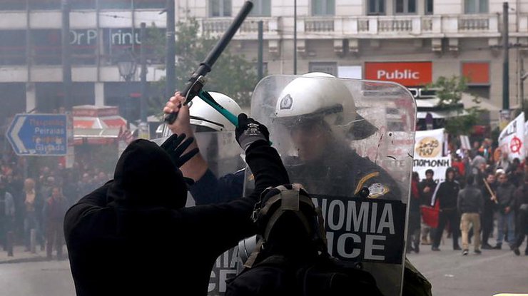 Протесты в Греции не утихают
