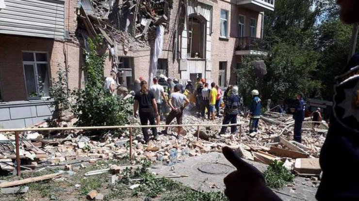 Взрыв жилого дома в Киеве