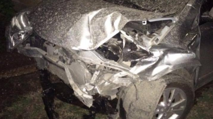 Под Одессой пьяный водитель протаранил авто с патрульным 