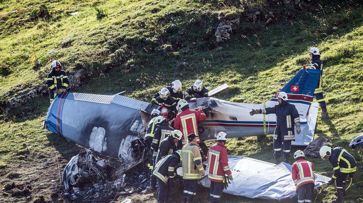 В Швейцарии упал самолет, есть погибшие 