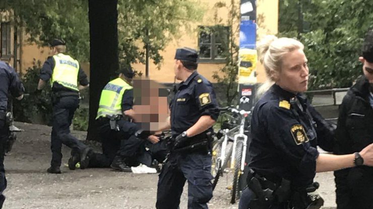В центре Стокгольме напали на полицейского / Фото: LÄSARBILD